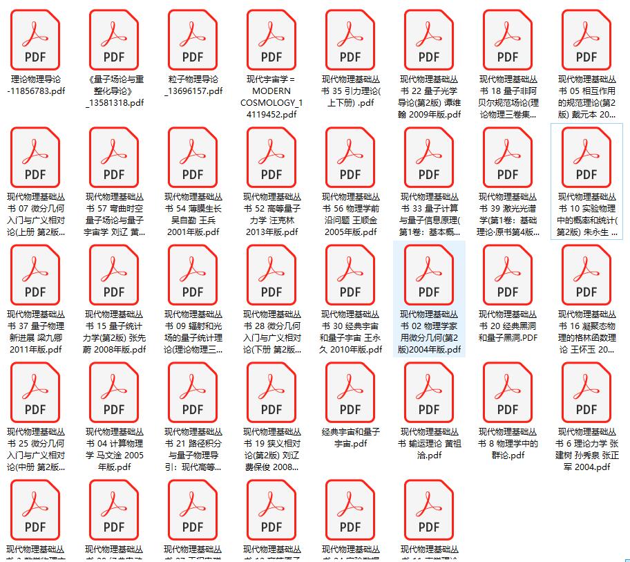 现代物理基础丛书合集 PDF下载