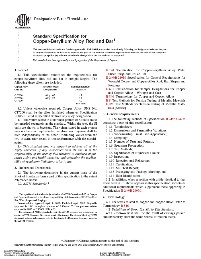 ASTM-B196-standard-specification-for-copper-beryllium-alloy-rod-and-bar PDF