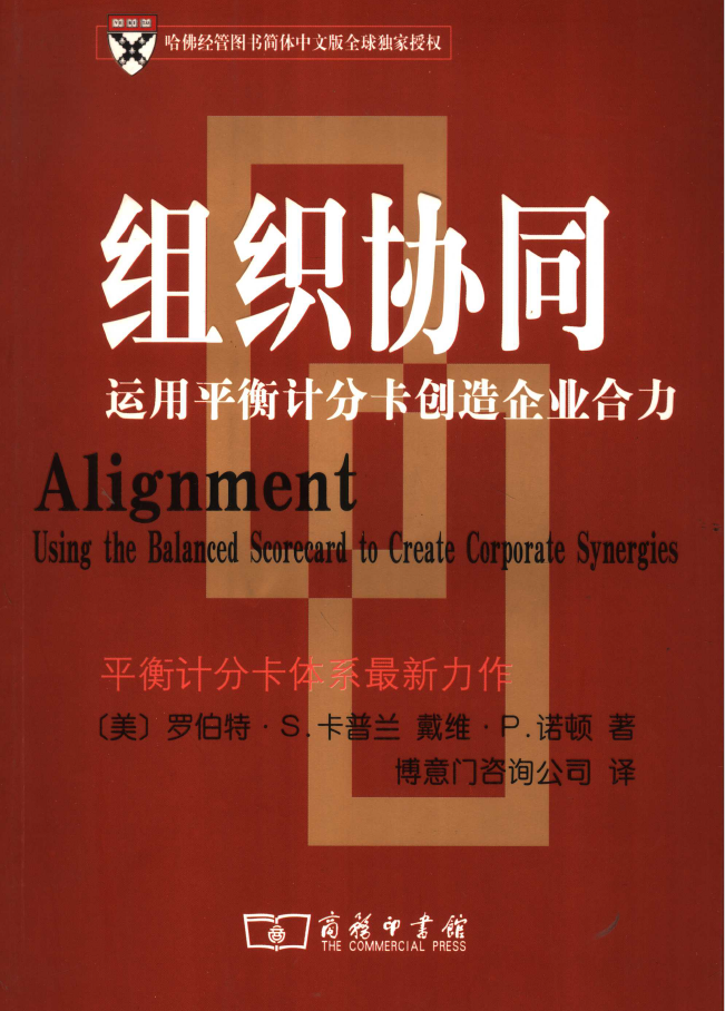组织协同 运用平衡计分卡创造企业合力  PDF下载