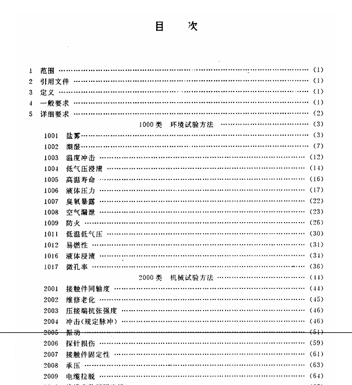 GJB 1217-1991 电连接器试验方法